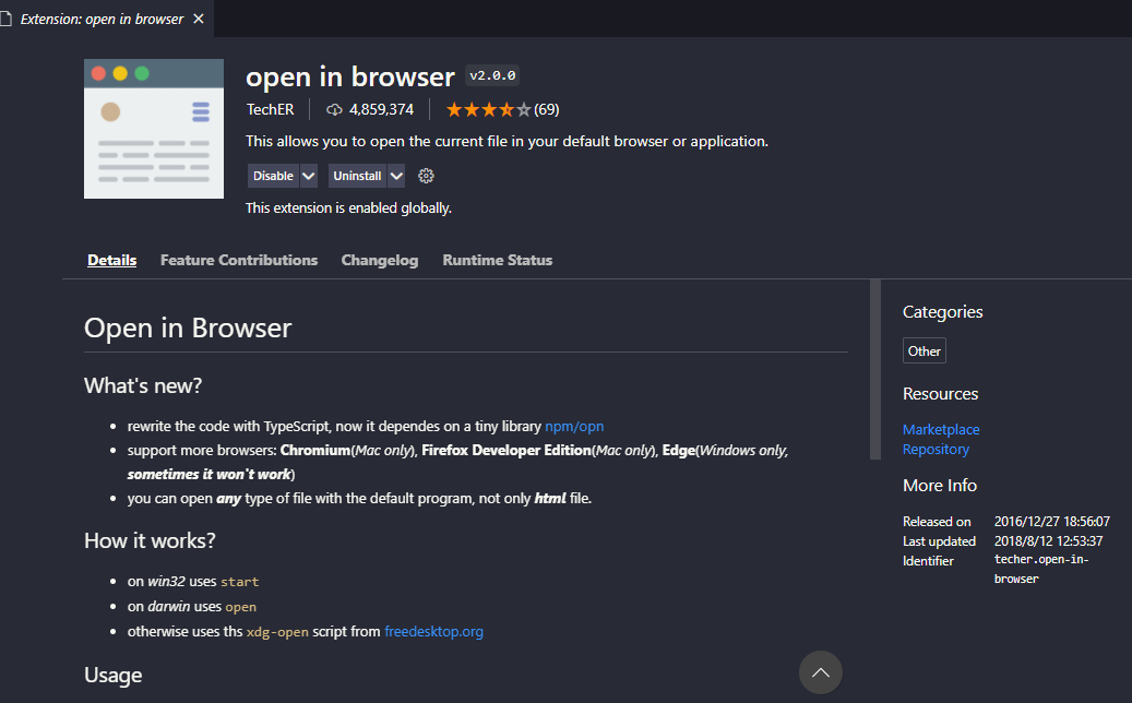 在浏览器中查看